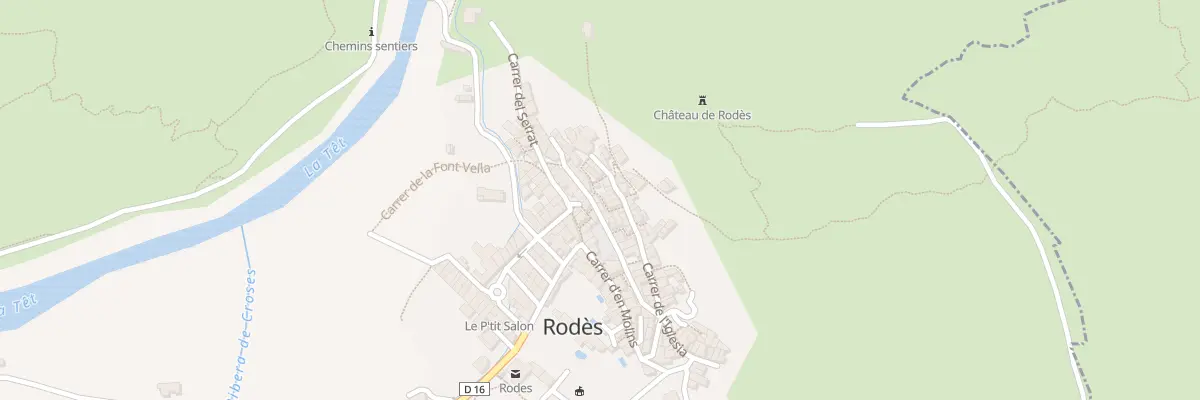 Plan du 129 Le Village à Rodès