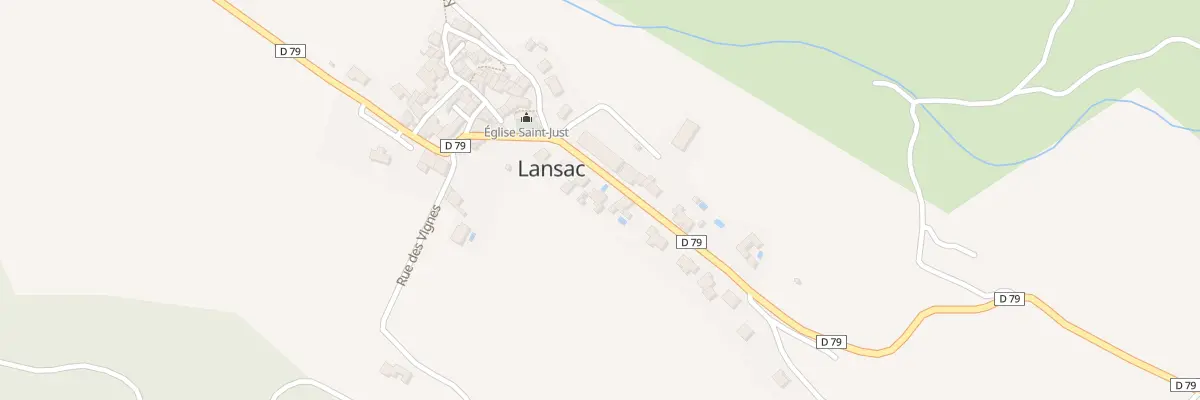 Plan du 10 Av des Platanes à Lansac