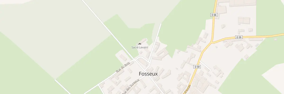 Plan du 1 Rue de l’Eglise à Fosseux
