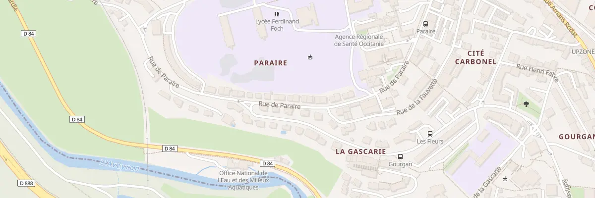 Plan du 24 Rue de Paraire à Rodez