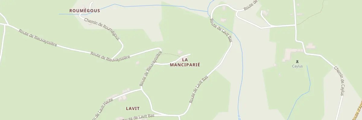 Plan du 2 Che de la Manciparié à Rouairoux