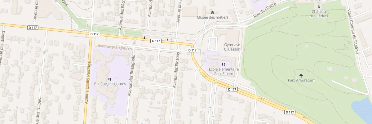 Plan du 5 Av Jean Jaurés à Montfermeil