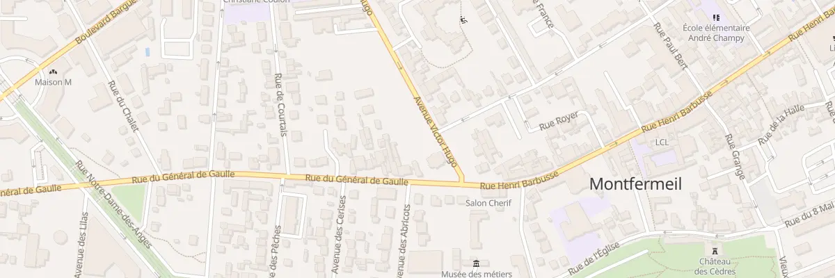 Plan du 2 Rue du Général de Gaulle à Montfermeil