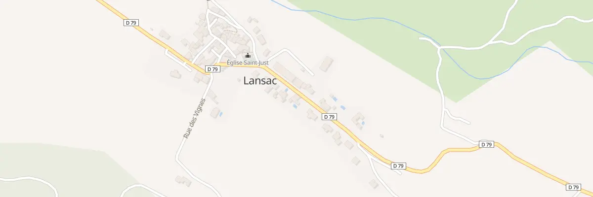 Plan du 9 Av des Platanes à Lansac