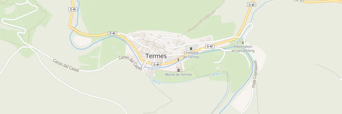 Plan du 5000F Cae de la Gleisa à Termes