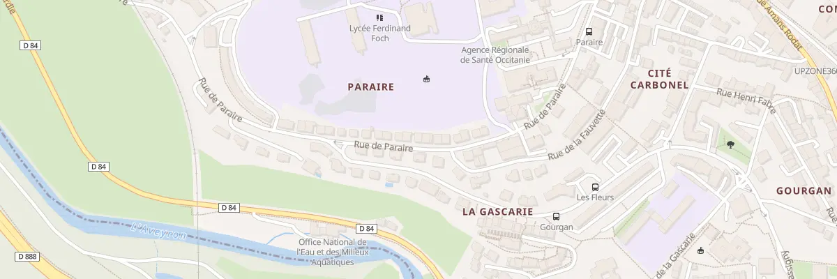 Plan du 22 Rue de Paraire à Rodez