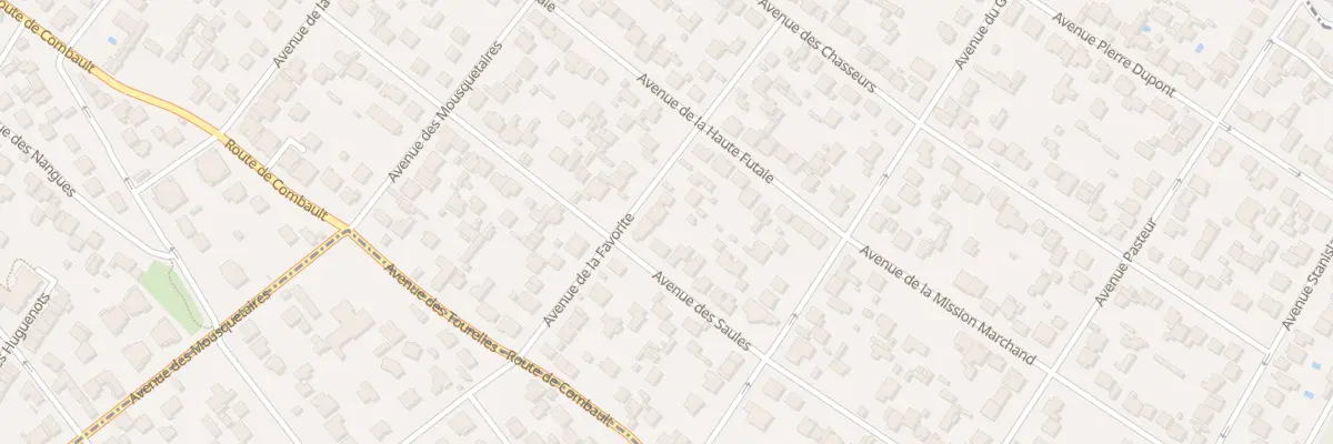 Plan du 16 Av de la Favorite à Villiers-sur-Marne
