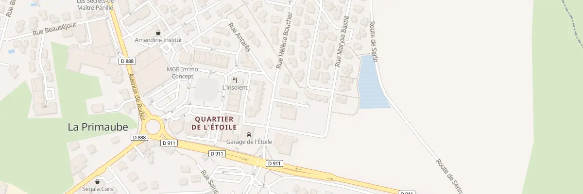 Plan du 10 Rue Antarès à Luc-la-Primaube
