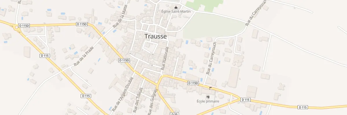 Plan du 10 Rue Nationale à Trausse