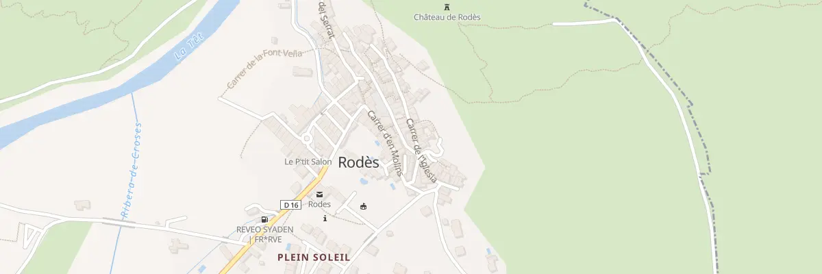 Plan du 98 Le Village à Rodès