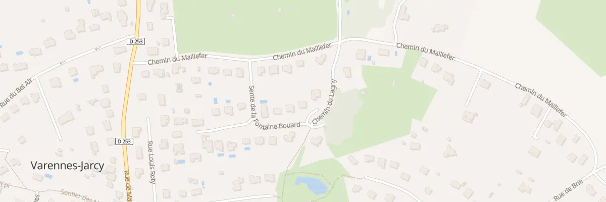 Plan du 7 Sen de la Fontaine Bouard à Varennes-Jarcy