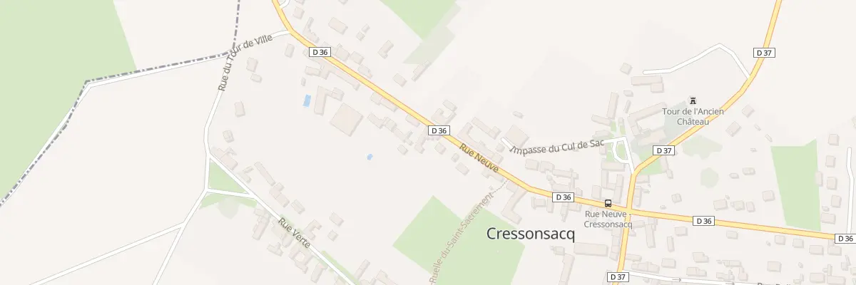Plan du 25 Rue Neuve à Cressonsacq