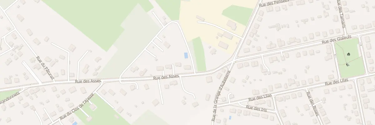Plan du 69 Rue des Asses à Domérat