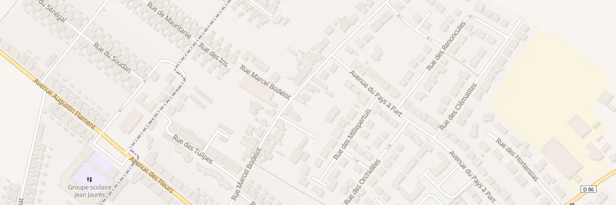 Plan du 22 Rue Marcel Bodelot à Haillicourt
