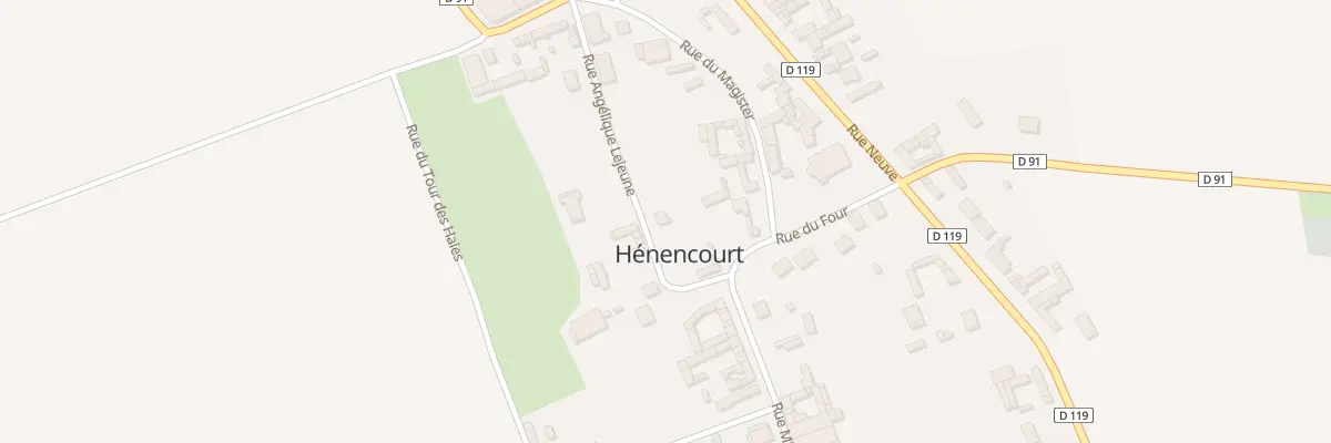 Plan du 6 Rue Angélique Lejeune à Hénencourt