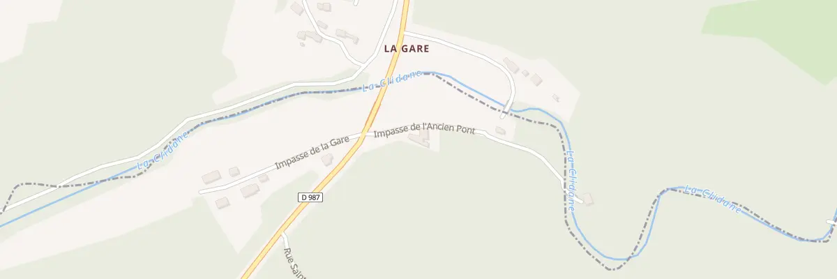 Plan du 5610 La Gare à Messeix