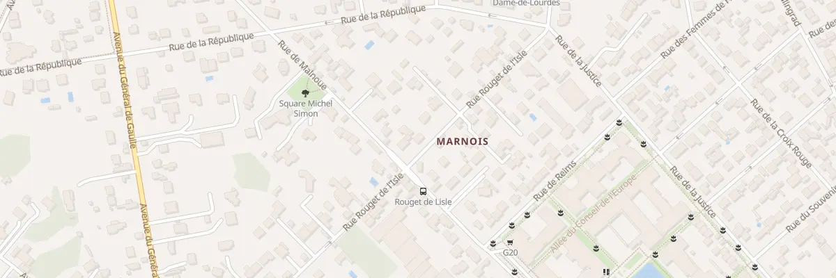 Plan du 44 Rue Rouget de l’Isle à Noisy-le-Grand