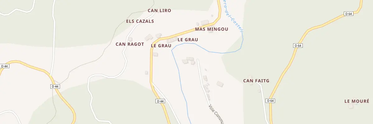 Plan du 188 Le Grau à Serralongue