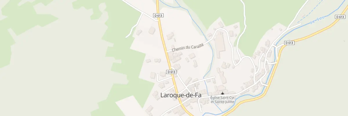 Plan du 5000 Rte Nationale à Laroque-de-Fa