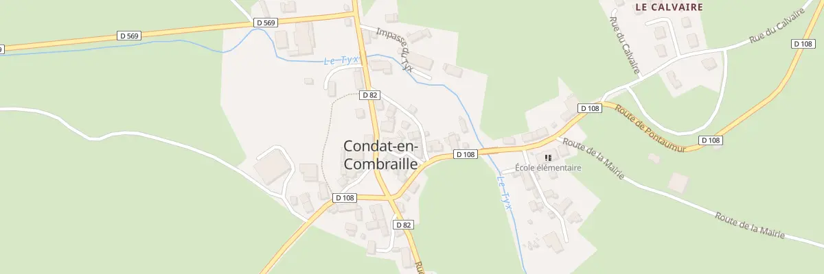 Plan du 5050 Le Bourg à Condat-en-Combraille