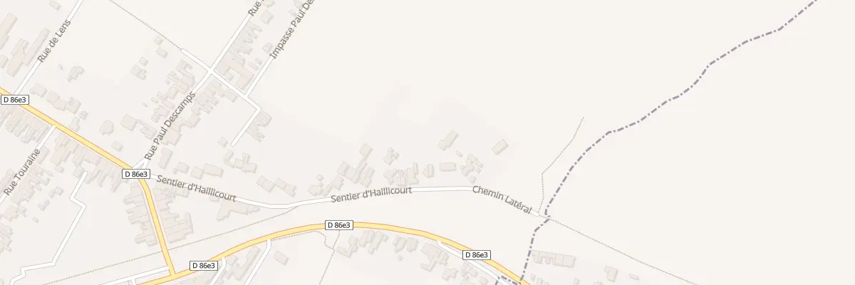 Plan du 297 Sen d’Haillicourt à Bruay-la-Buissière