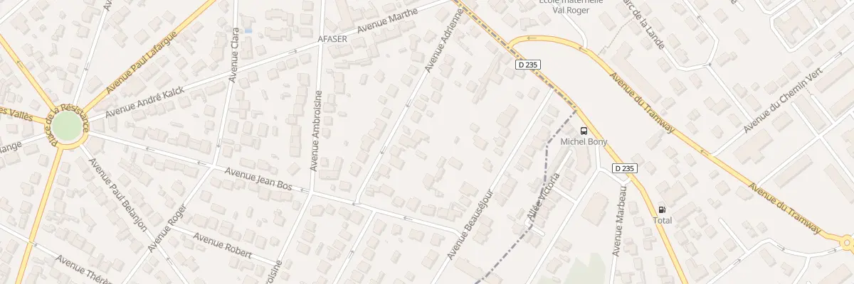 Plan du 8 Av Adrienne à Champigny-sur-Marne