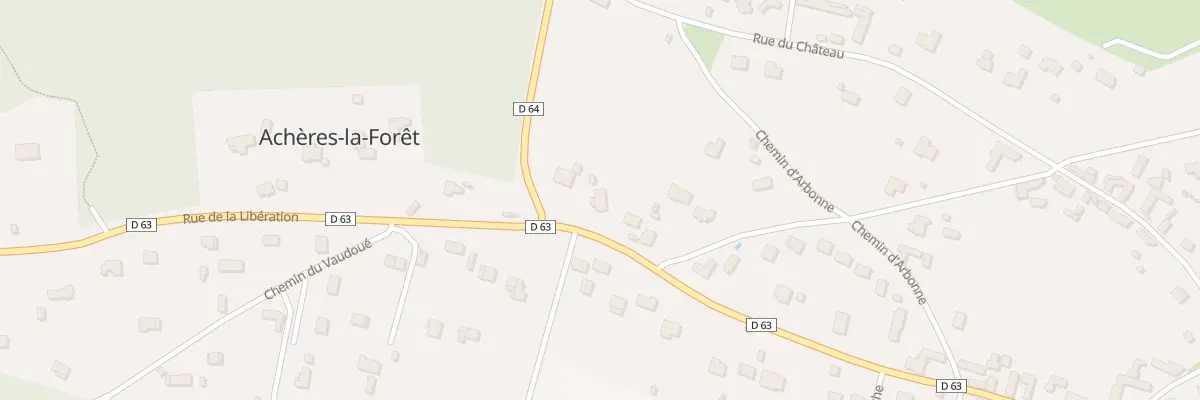 Plan du 34 Rue de la Libération à Achères-la-Forêt