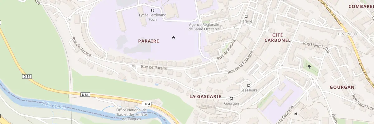 Plan du 14 Rue de Paraire à Rodez