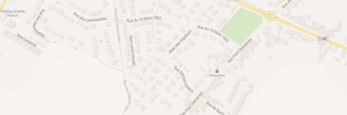 Plan du 87 All des Papillons à Bruay-la-Buissière