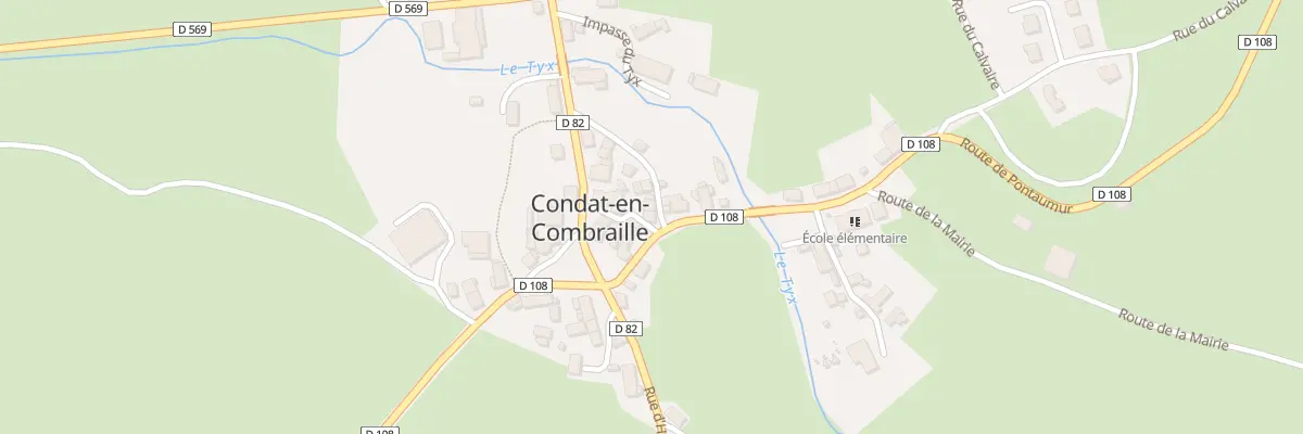 Plan du 1 Rue de la Salle des Fêtes à Condat-en-Combraille
