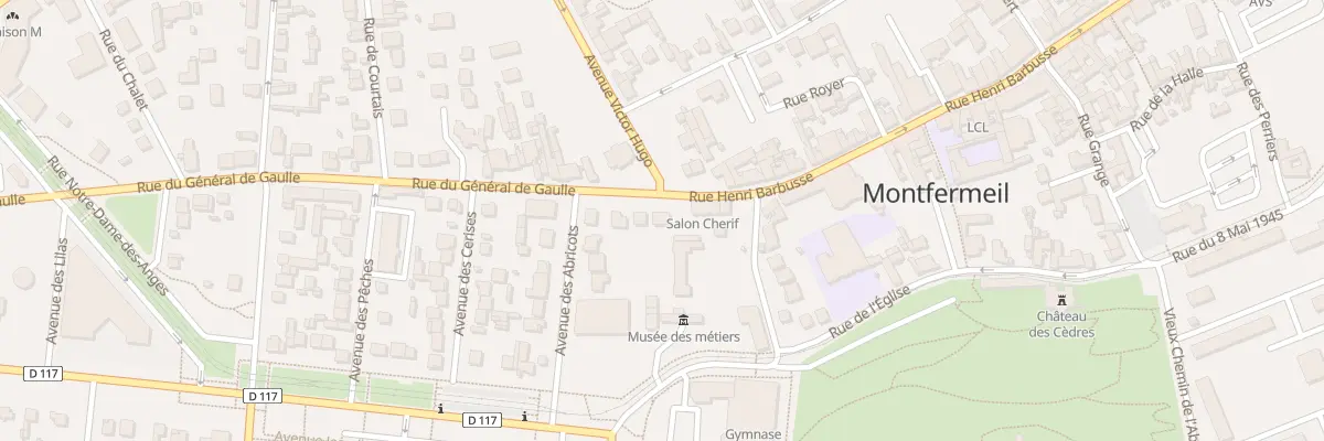 Plan du 1 Rue du Général de Gaulle à Montfermeil