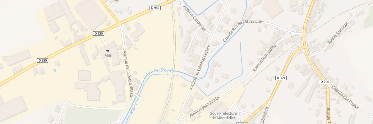 Plan du 10 Av du Génèral Leclerc à Montdidier