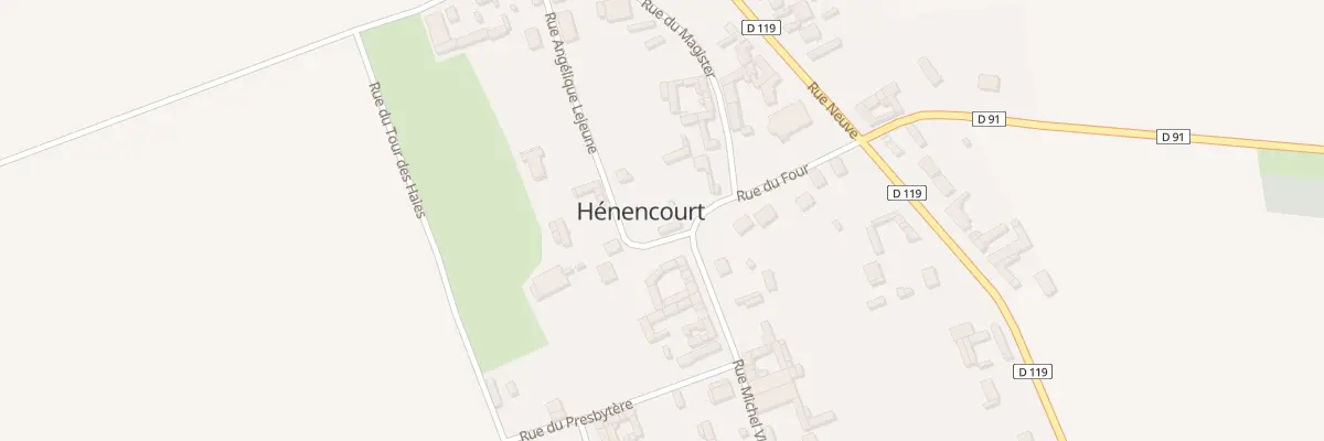 Plan du 2 Rue Angélique Lejeune à Hénencourt