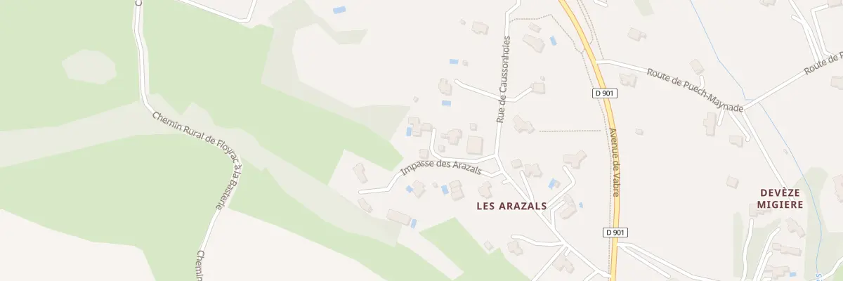 Plan du 9 Rue de Caussonholes à Onet-le-Château