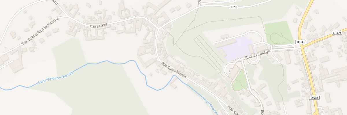 Plan du 38 Rue Saint-martin à Montdidier
