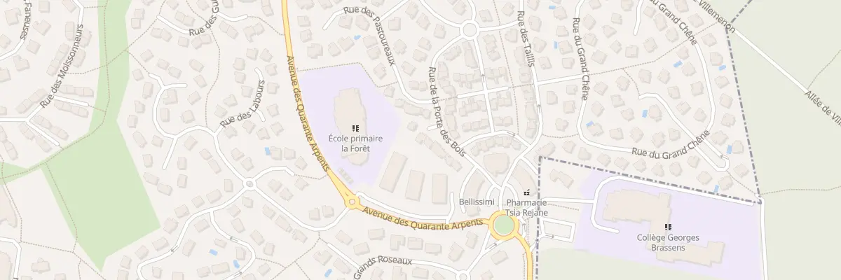 Plan du 21 Rue de la Porte des Bois à Marolles-en-Brie