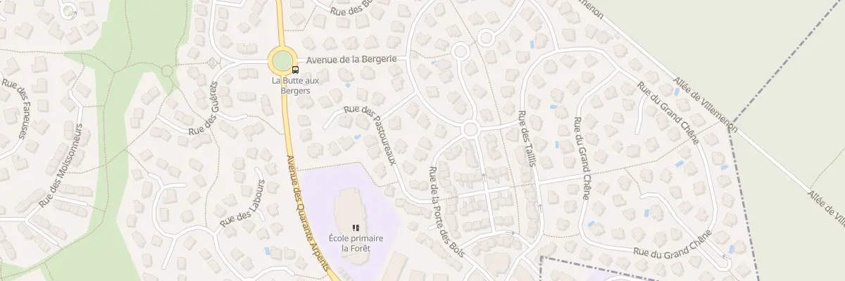 Plan du 27 Rue de la Porte des Bois à Marolles-en-Brie