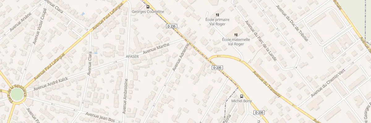 Plan du 20 Av Adrienne à Champigny-sur-Marne