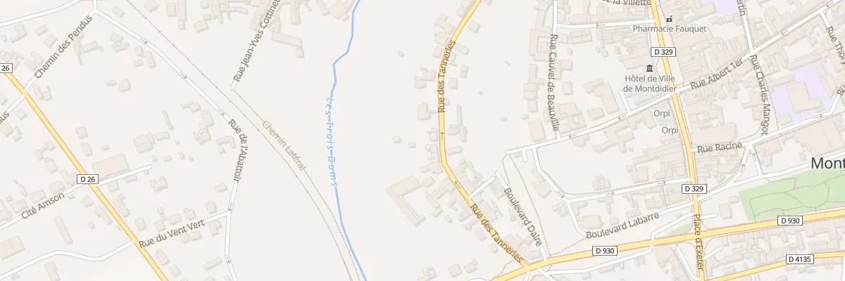 Plan du 19 Rue des Tanneries à Montdidier