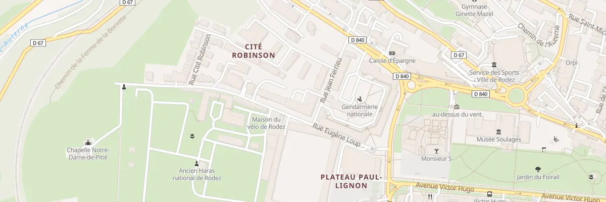 Plan du 5 Rue Jean Ferrieu à Rodez