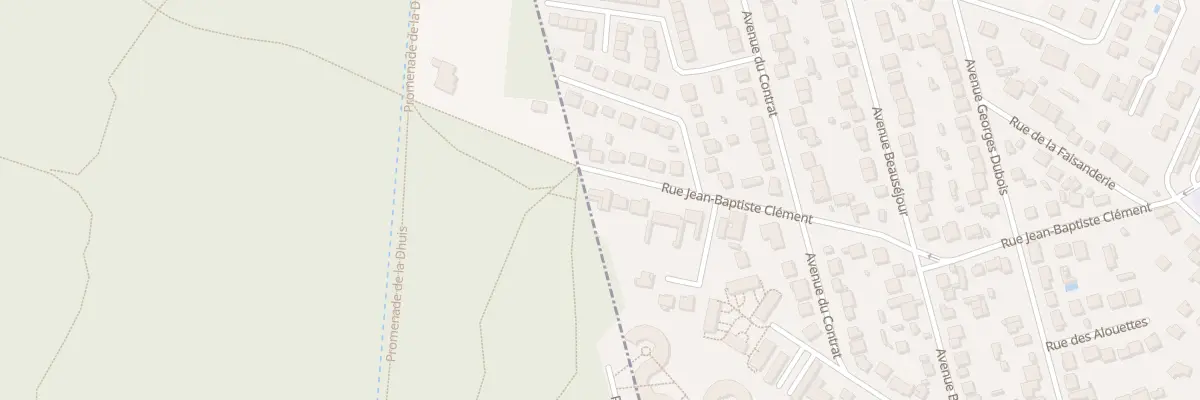 Plan du 65T Rue Jean Baptiste Clement à Coubron
