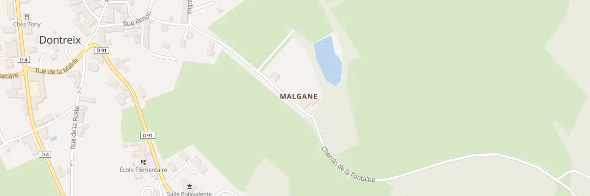 Plan du 5083 Malgane à Dontreix