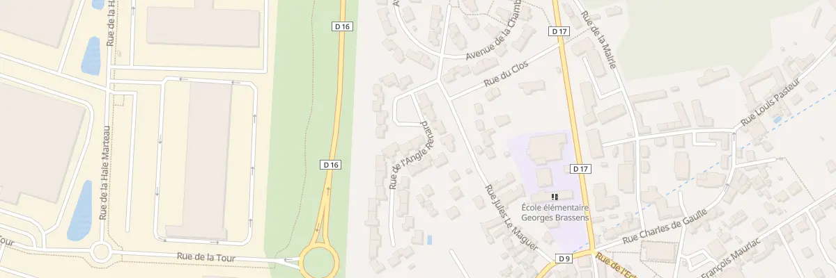 Plan du 2 Rue de l’Angle Renard à Vémars
