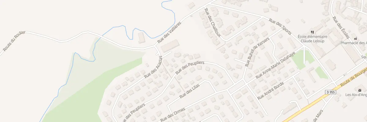 Plan du 10 Rue des Peupliers aux Aix-d’Angillon