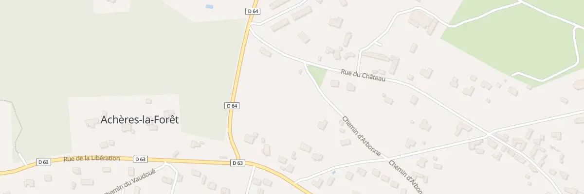 Plan du 14 Rte d’Arbonne à Achères-la-Forêt