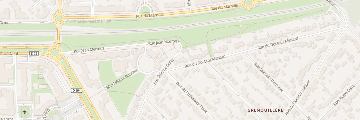 Plan du 3 Rue du Docteur Ménard à Noisy-le-Grand
