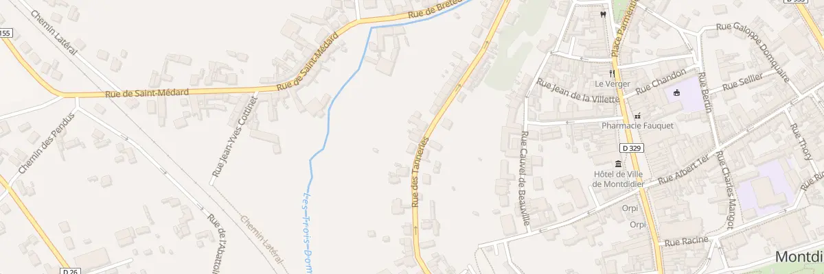 Plan du 27 Rue des Tanneries à Montdidier
