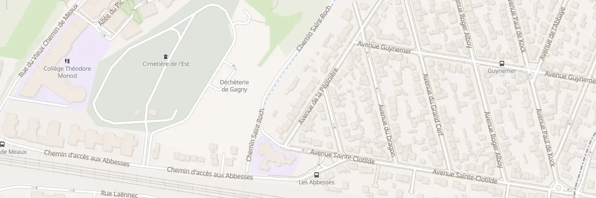 Plan du 11T Av de la Pépinière à Gagny