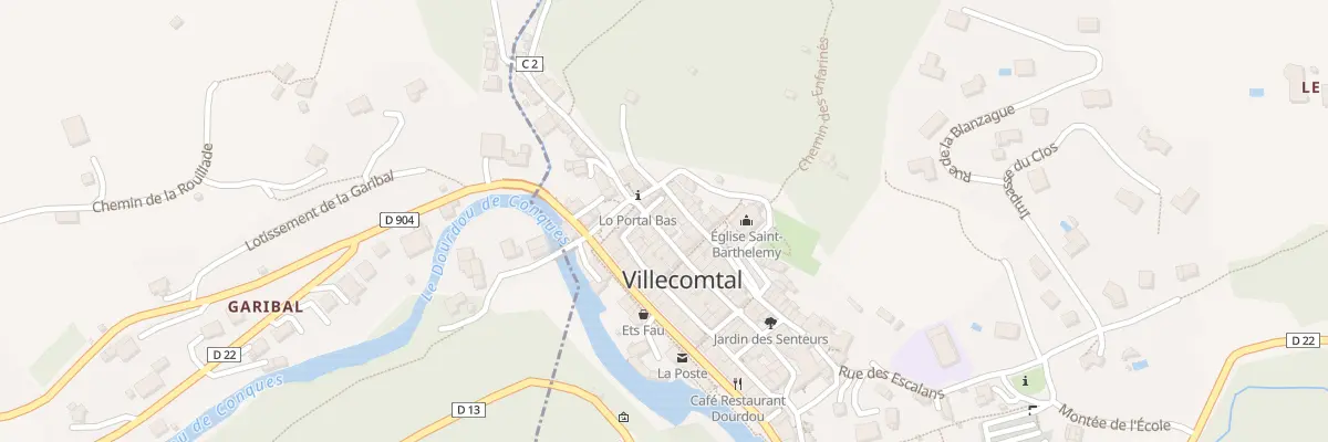 Plan du 5 Rue de l’Horloge à Villecomtal