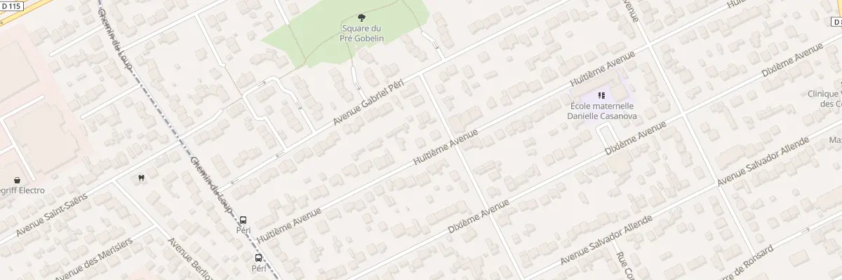 Plan du 19 Huitième Avenue à Tremblay-en-France